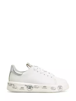 Кеды Belle из мягкой матовой кожи с металлизированными вставками