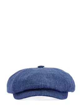 Кепка-коппола из шевронной льняной ткани с регулируемым козырьком