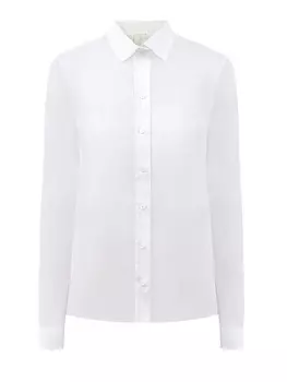 Классическая рубашка из гладкого хлопкового поплина