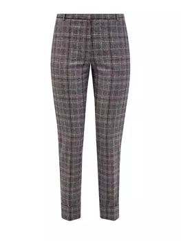 Классические брюки из шерсти и кашемира в клетку