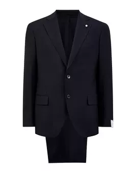 Классический костюм-двойка из гибкой шерстяной ткани