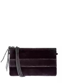 Клатч из бархата с мерцающим пуллером