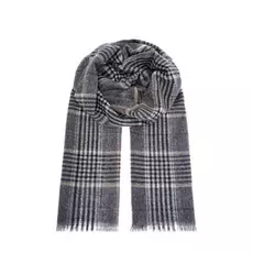 Клетчатый шарф из кашемировой пряжи