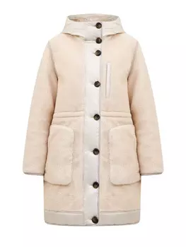 Комбинированная парка Teddy с внутренней кулиской и капюшоном