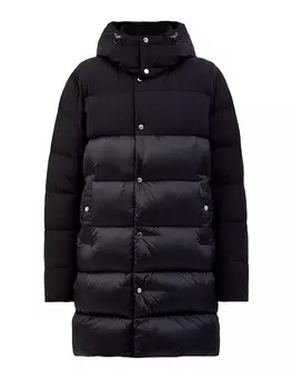 Комбинированная пуховая парка до -25 со съемным капюшоном