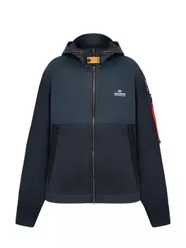 Комбинированная толстовка Trident с капюшоном и фирменным брелоком