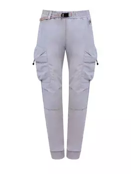 Комбинированные брюки-карго Soave из флиса и нейлона с поясом