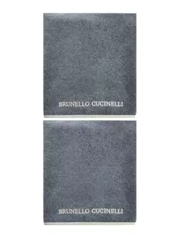 Комплект полотенец из мягкого хлопка с вышитым логотипом