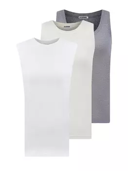 Комплект топов из хлопкового джерси с монограммой JS