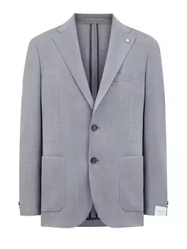 Костюмный пиджак в неаполитанском стиле из гладкой шерсти