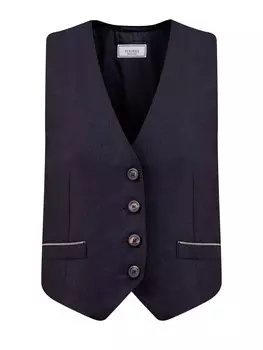 Костюмный жилет из мерцающей шерсти с цепочками Punto Luce