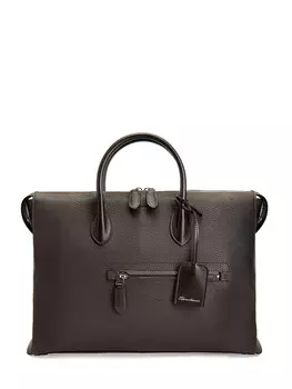 Кожаная сумка для ноутбука со съемным плечевым ремнем