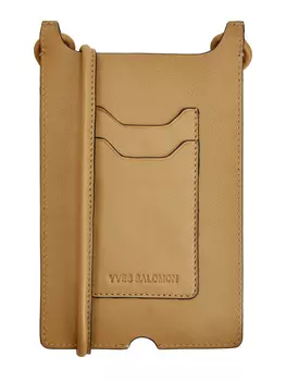 Кожаный чехол для смартфона с тиснением и слотами для карт