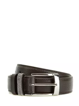 Кожаный ремень с мерцающей шлевкой Punto Luce