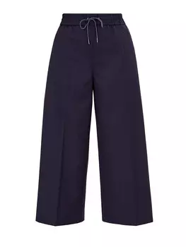 Кюлоты из тонкой шерстяной ткани с ювелирными цепочками