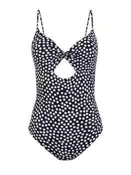 Купальник из гладкой быстросохнущей ткани с принтом Dot