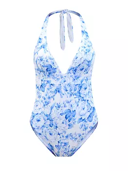 Купальник Marylin с V-образным вырезом и цветочным принтом