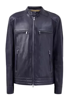 Куртка из кожи наппа с эффектом soft