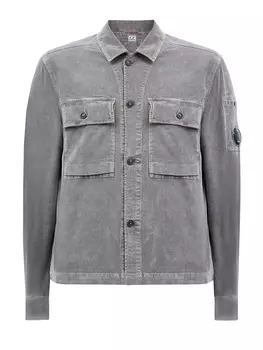 Куртка из окрашенного вручную хлопкового вельвета с линзой C.P.