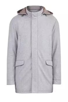 Куртка из ткани Loro Piana с шелковой подкладкой и капюшоном