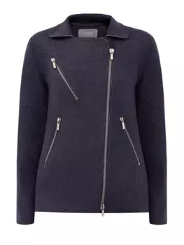 Куртка в байкерском стиле из шерсти и кашемира