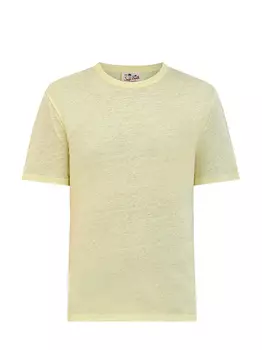 Льняная футболка из дышащего джерси с вышивкой Saint Barth