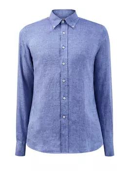 Льняная рубашка с воротником button-down