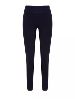 Леггинсы Coral в рубчик с высокой талией и фирменной нашивкой