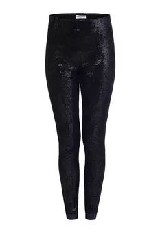 Леггинсы с пайетками, пришитыми бархатной нитью