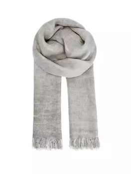 Легкая шаль из модала с мерцающей нитью ламе и бахромой