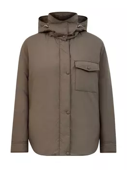 Легкий пуховик Army из матовой ткани со съемным капюшоном