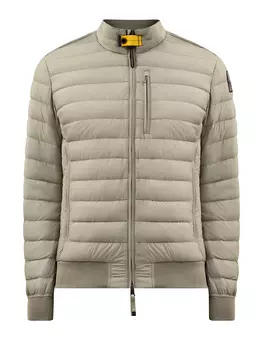 Легкий пуховик-бомбер из матовой водоотталкивающей тафты