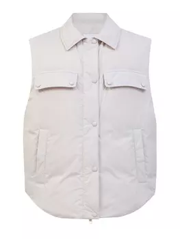 Легкий пуховый жилет из матового влагозащитного нейлона