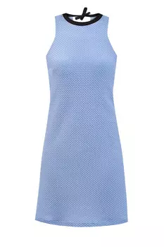 Легкое платье без рукавов из эластичного материала с фактурной отделкой