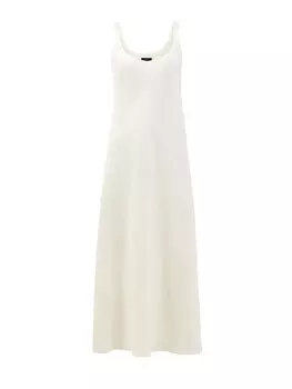 Легкое платье из вискозы и льна с декоративной прострочкой