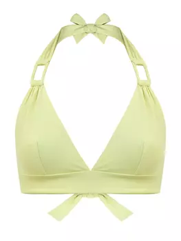 Лиф-халтер с уплотненными чашечками и прямоугольными вставками