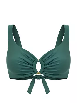 Лиф из гладкой быстросохнущей ткани с литой деталью-кольцом