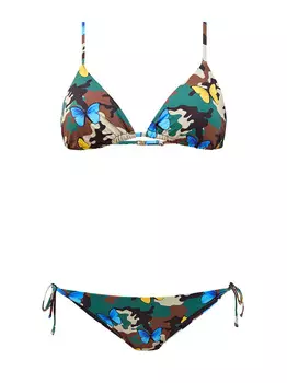 Лиф с камуфляжным мотивом и треугольными чашечками