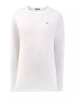 Лонгслив из тонкого хлопка джерси с контрастным логотипом