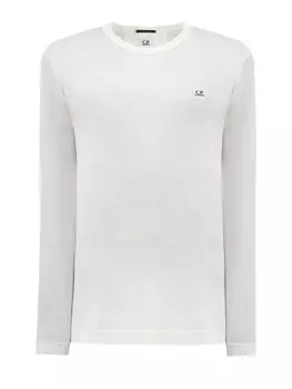 Лонгслив из тонкого хлопкового джерси с нашивкой