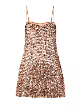 Мини-платье Nara на тонких бретелях с 3D лепестками