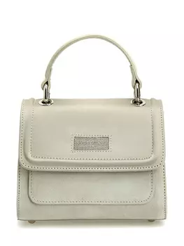 Мини-сумка из замши и кожи с ювелирной деталью Punto Luce