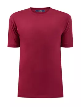 Минималистичная футболка из джерси в винном оттенке