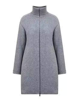 Объемное пальто из шерсти и кашемира с цепочками Punto Luce