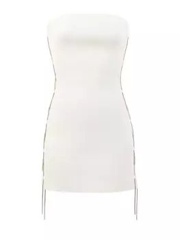 Облегающее платье-футляр с мерцающими цепочками