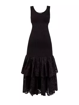 Облегающее платье Isa с вырезом и объемным подолом