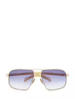 Очки в металлизированной оправе с градиентными линзами