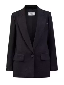 Однобортный жакет из шерсти и кашемира с деталью Punto Luce