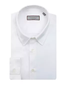 Однотонная рубашка Modern Fit из хлопка джерси