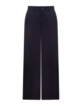 Однотонные брюки укороченного кроя из тонкой шерсти